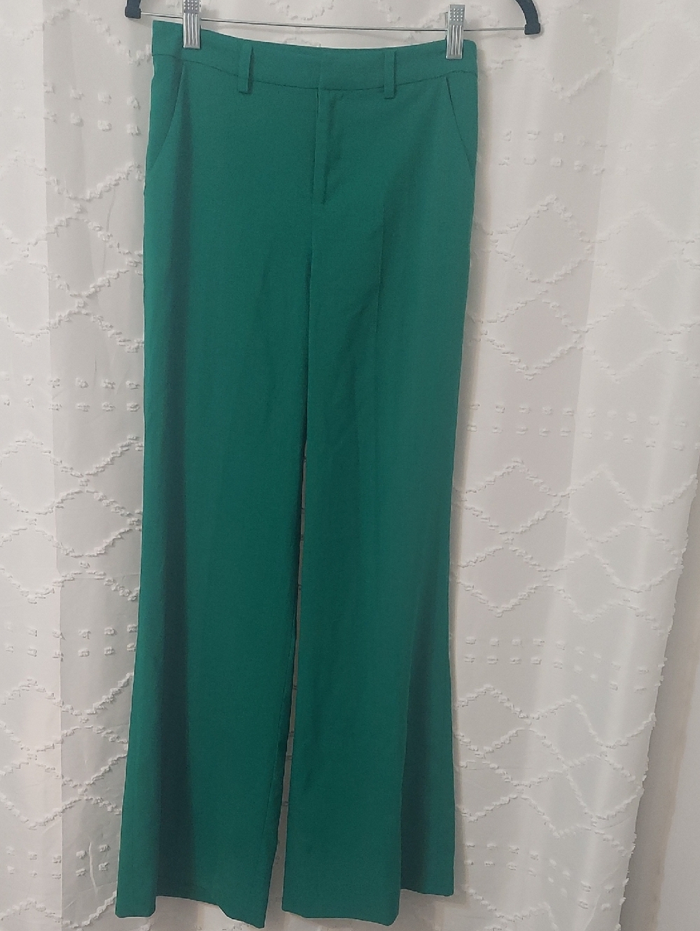 Ark & Co Emerald Green Wide-Leg Dress Pants